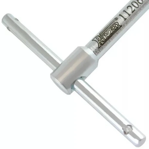 Chave T Curta 140mm com Soquete Fixo Quadrado de 8mm para Acoplamento do Câmbio VW - RAVEN-112068