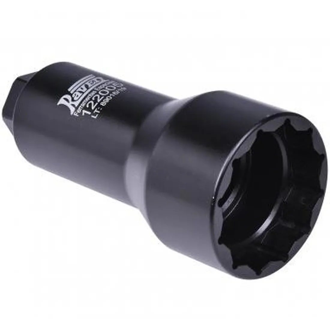 Soquete estriado de 54,5mm longo, para porca de retenção da árvore de saída da caixa de transmissão manual de 6 marchas Ford - RAVEN 122005