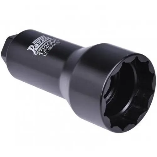 Soquete estriado de 54,5mm longo, para porca de retenção da árvore de saída da caixa de transmissão manual de 6 marchas Ford - RAVEN 122005