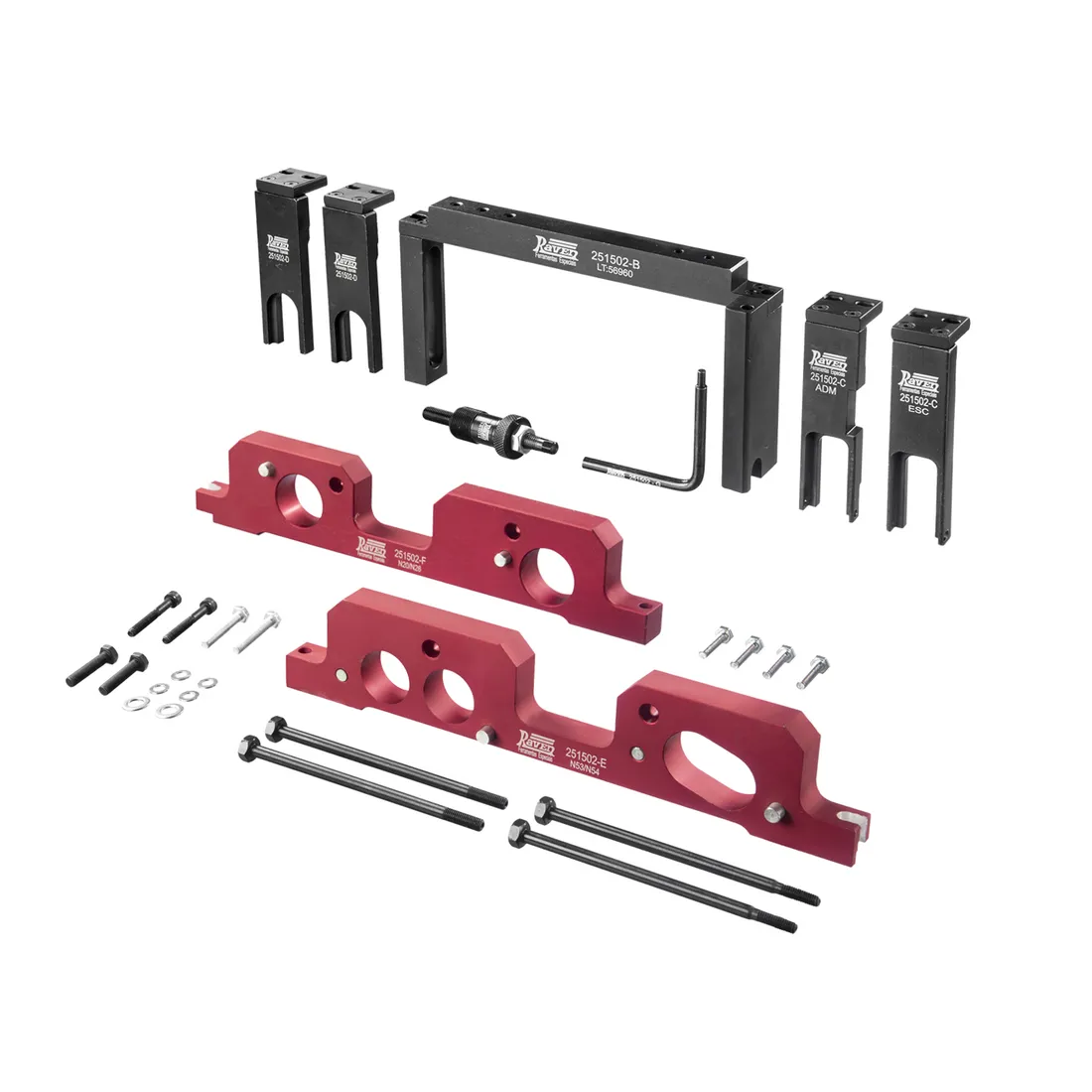 Conjunto de Ferramentas para Sincronismo de Motores BMW 2.0 16V N20 3.0 24V V6 N52 a N55 - RAVEN 251502