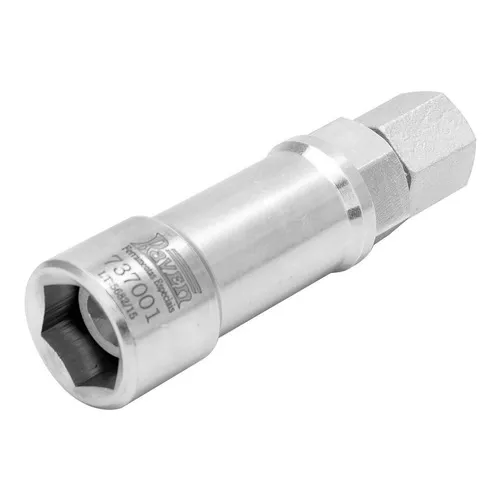 Conjunto Soquete Longo Vazado 18 mm e Adaptador para Porca do Amortecedor Volvo FH - RAVEN 737001
