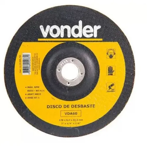Disco de desbaste 7'' - VONDER