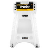 BANQUETA PLÁSTICA DOBRÁVEL TRANSPARENTE ALTURA 45 CM VONDER - imagem 3