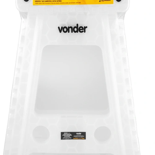 BANQUETA PLÁSTICA DOBRÁVEL TRANSPARENTE ALTURA 45 CM VONDER