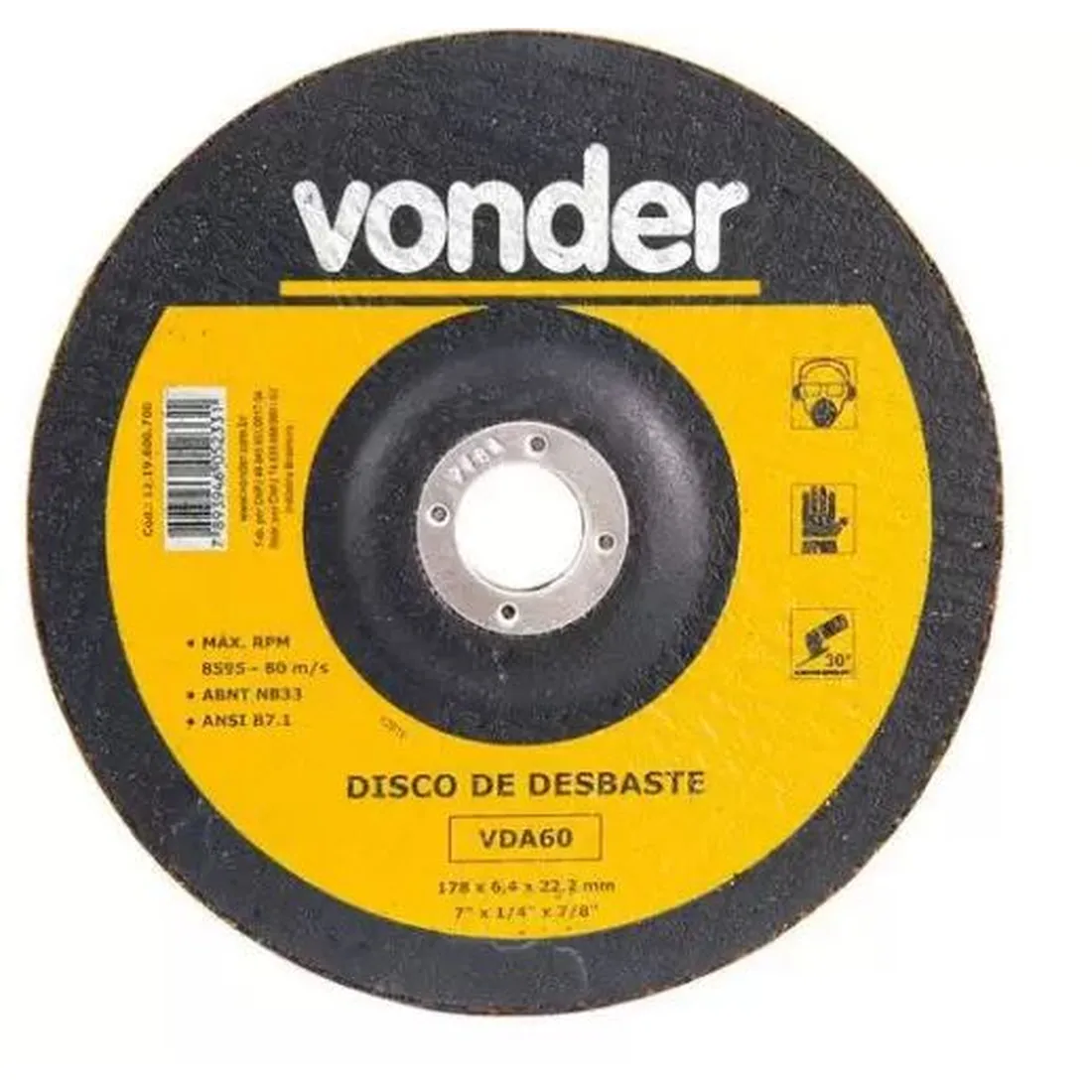 Disco desbaste 7'' - VONDER