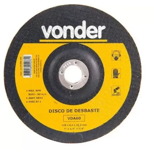 Disco desbaste 7'' - VONDER