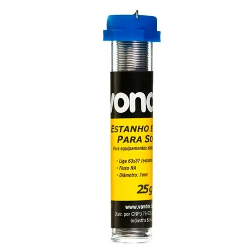 Solda estanho 25g tubinho - VONDER