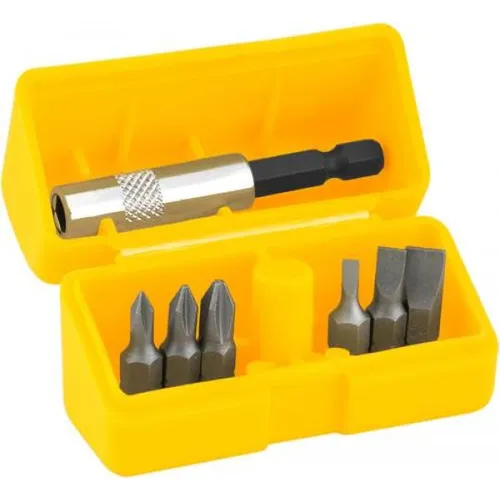 Kit Jogo Bits/ponteiras 7 Pçs + Estojo Encaixe 1/4" -  Vonder