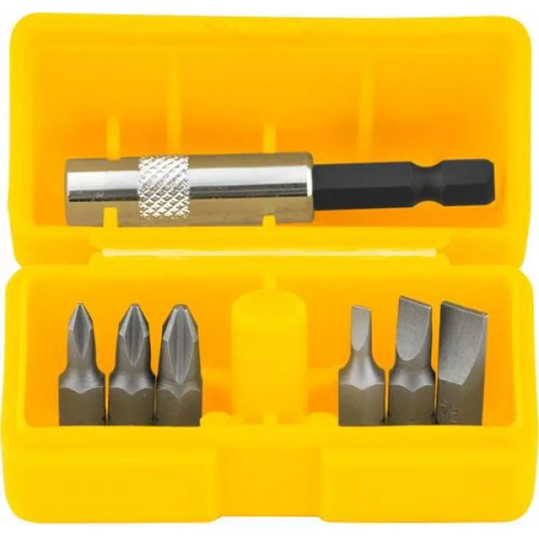 Kit Jogo Bits/ponteiras 7 Pçs + Estojo Encaixe 1/4" -  Vonder