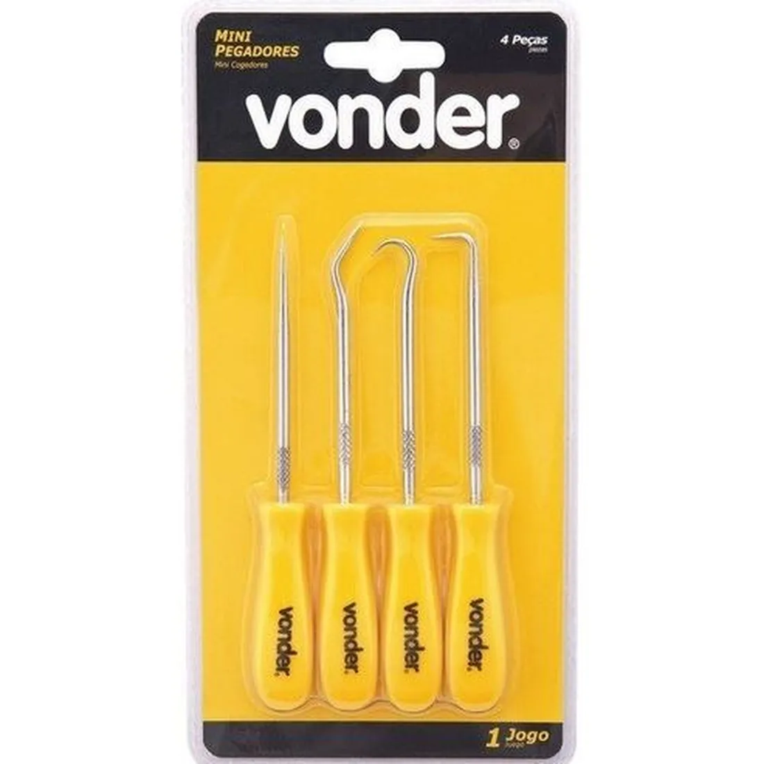 Jogo de Minipegadores com 4 Peças - VONDER 3599000400