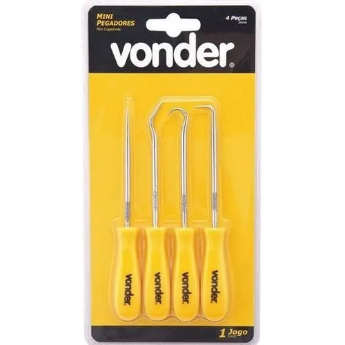 Jogo de Minipegadores com 4 Peças - VONDER 3599000400
