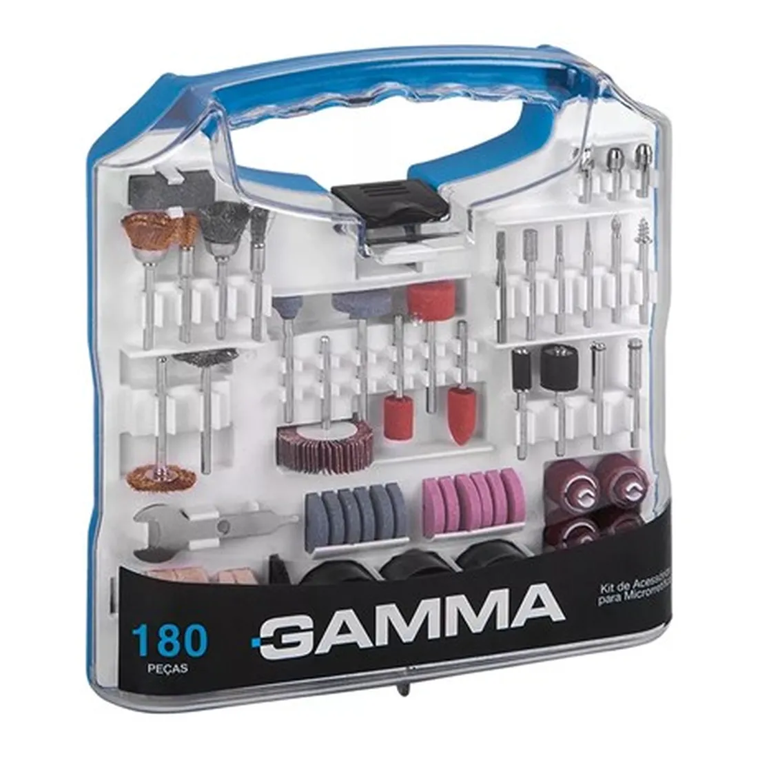 Kit de Acessórios para Microrretífica com 151 Peças - GAMMA G19507AC