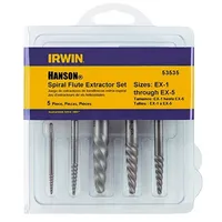 Conjunto De 5 Pçs Extrator De Parafusos Quebrados - IRWIN 53535 - imagem 1