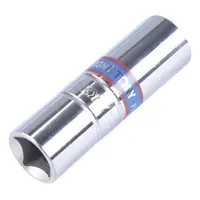Chave de vela tipo soquete 16mm x 1/2 sextavado com anél de borracha - KING TONY 463516R - imagem 2
