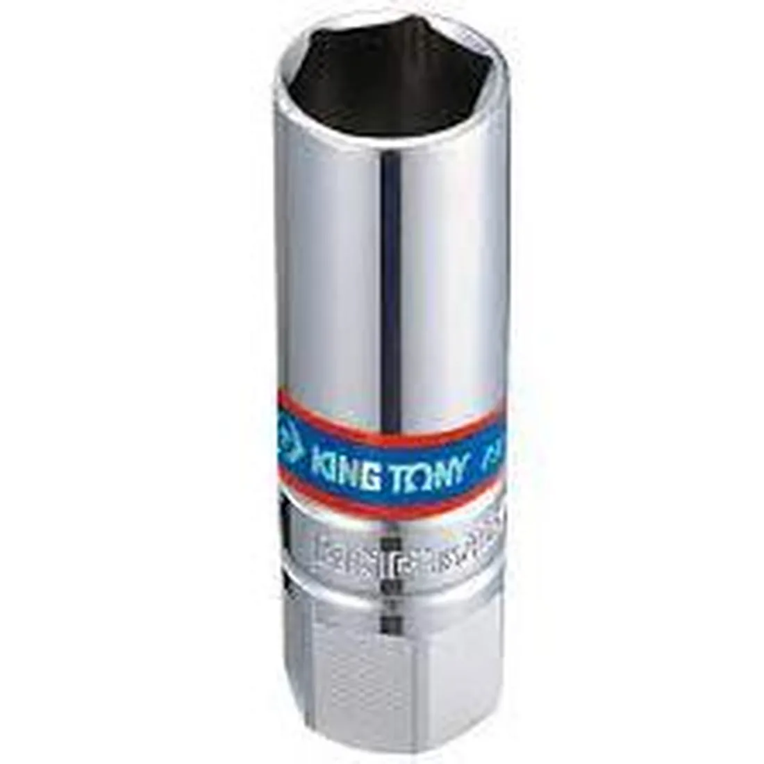 Chave de vela tipo soquete 16mm x 1/2 sextavado com anél de borracha - KING TONY 463516R