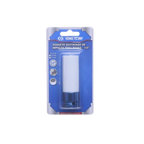 Soquete de impacto longo extra fino 1/2x17mm - KING TONY 494517MX