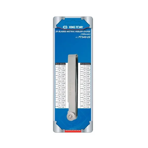 Calibrador de espessura com 20 laminas - KING TONY 7734020 