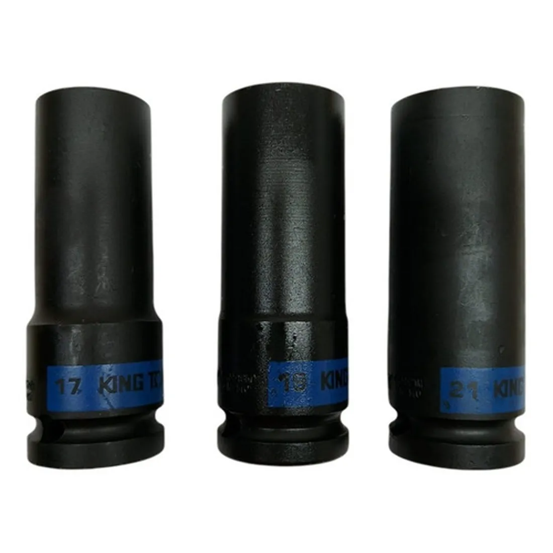 Kit 3 Soquetes Impacto 1/2 Longo 17/19/21- KING TONY P4405MP1 