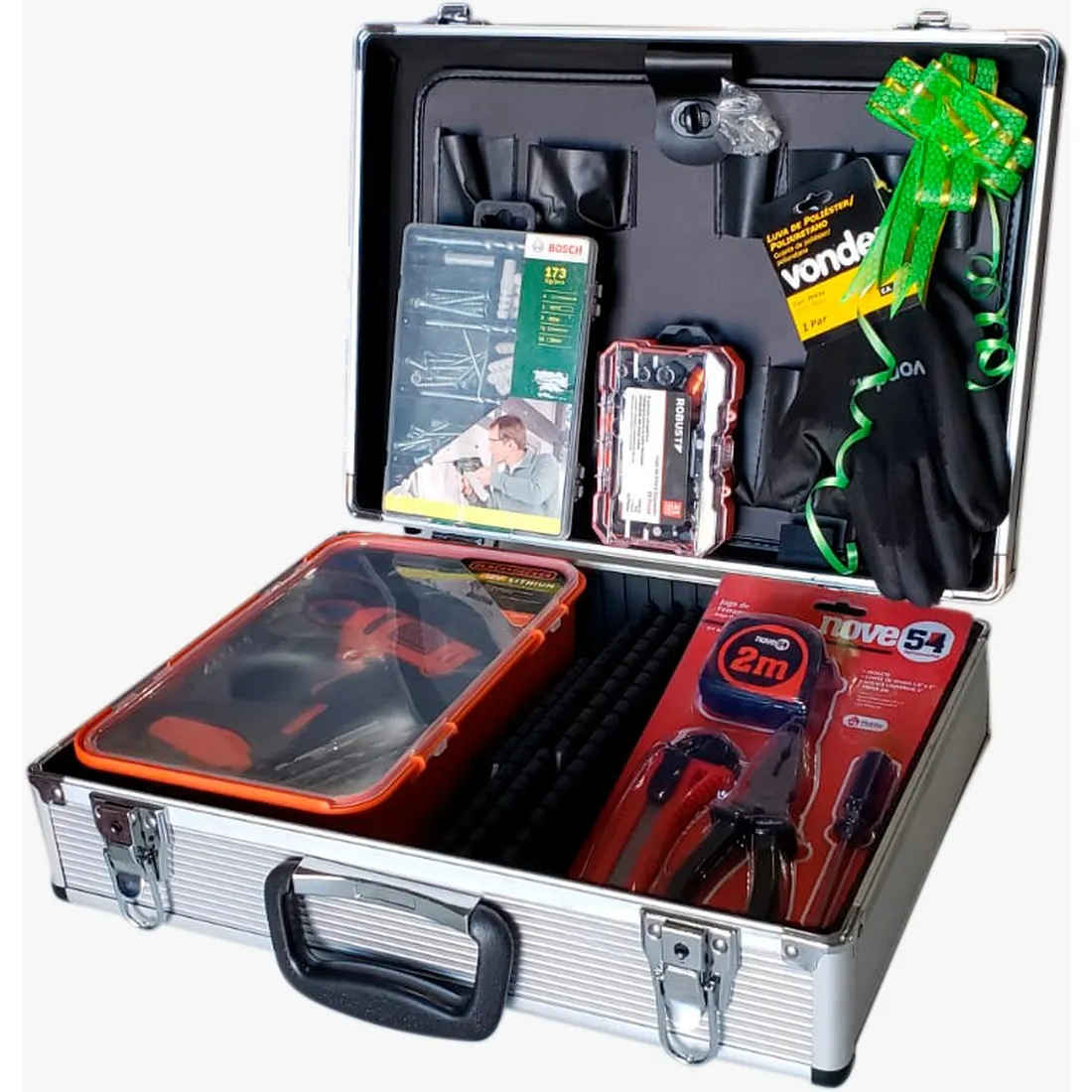 KIT Ferramentas para casa com 214 peças - Varias marcas