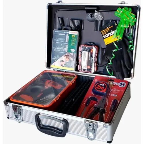 KIT Ferramentas para casa com 214 peças - Varias marcas