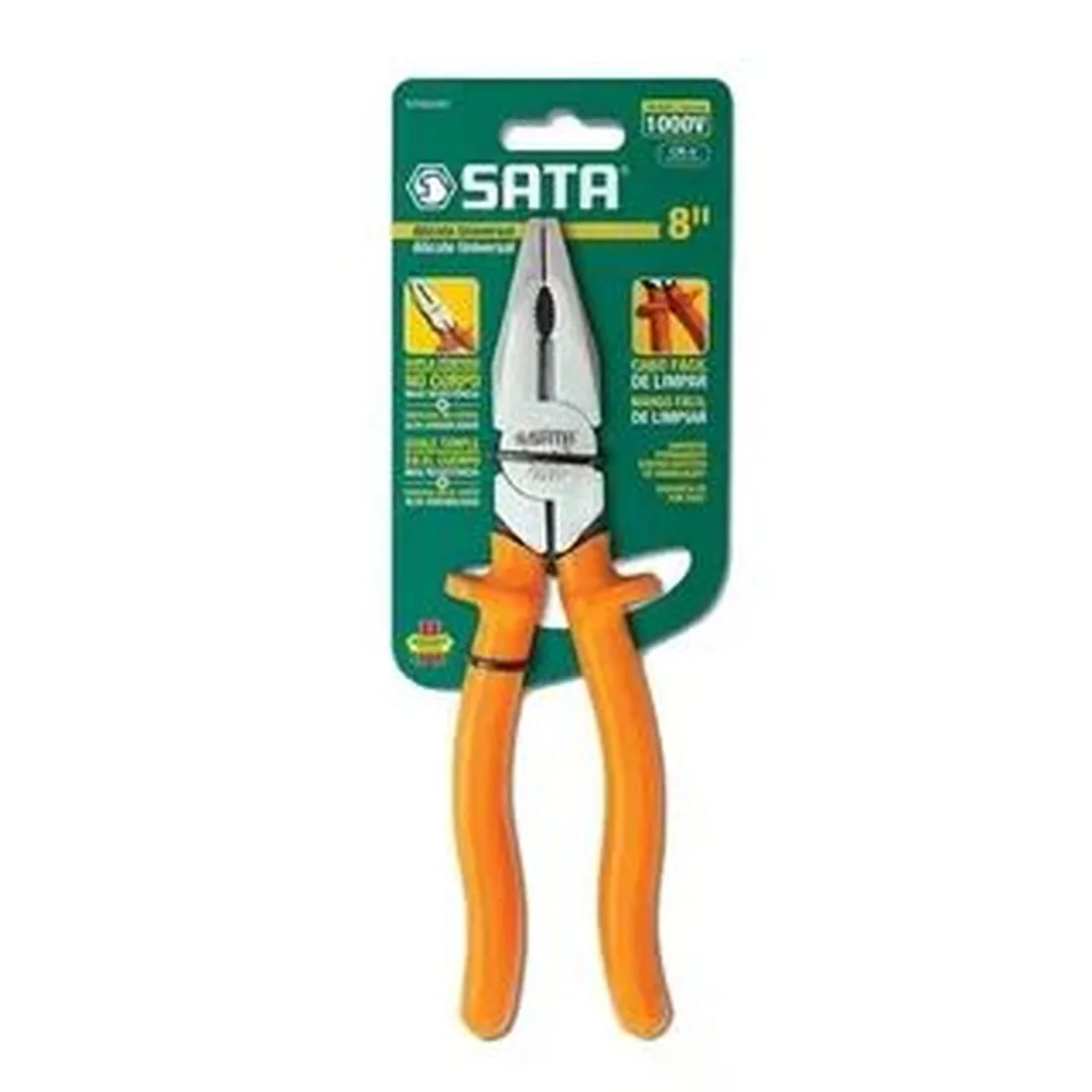 Alicate Universal de 8 Pol. Isolado - SATA ST70022AST