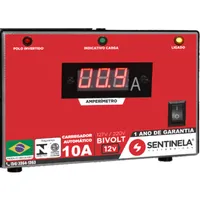 Carregador de baterias automotiva 10A BIVOLT CA1012 - SENTINELA - imagem 1