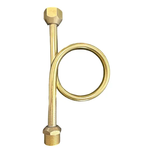 TUBO SIFÃO TROMBETA PARA MANÔMETRO LATÃO 1/2" x 1/2" 