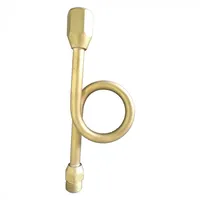 TUBO SIFÃO TROMBETA PARA MANÔMETRO LATÃO 1/2" x 1/2"  - imagem 2