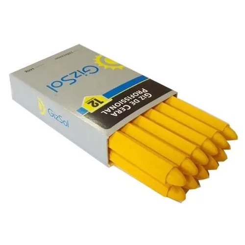 Giz de cera amarelo (1 unidade) - SOL