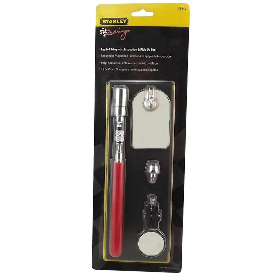 Kit Inspeção Magnética Iluminada C/ Espelho -Stanley 92-642