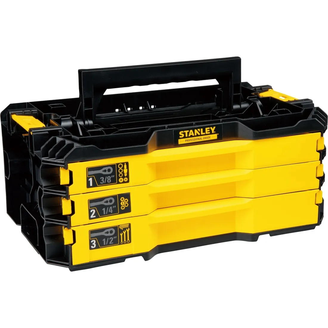 BAU COM 3 GAVETAS E 203 FERRAMENTAS STMT17993-LA STANLEY