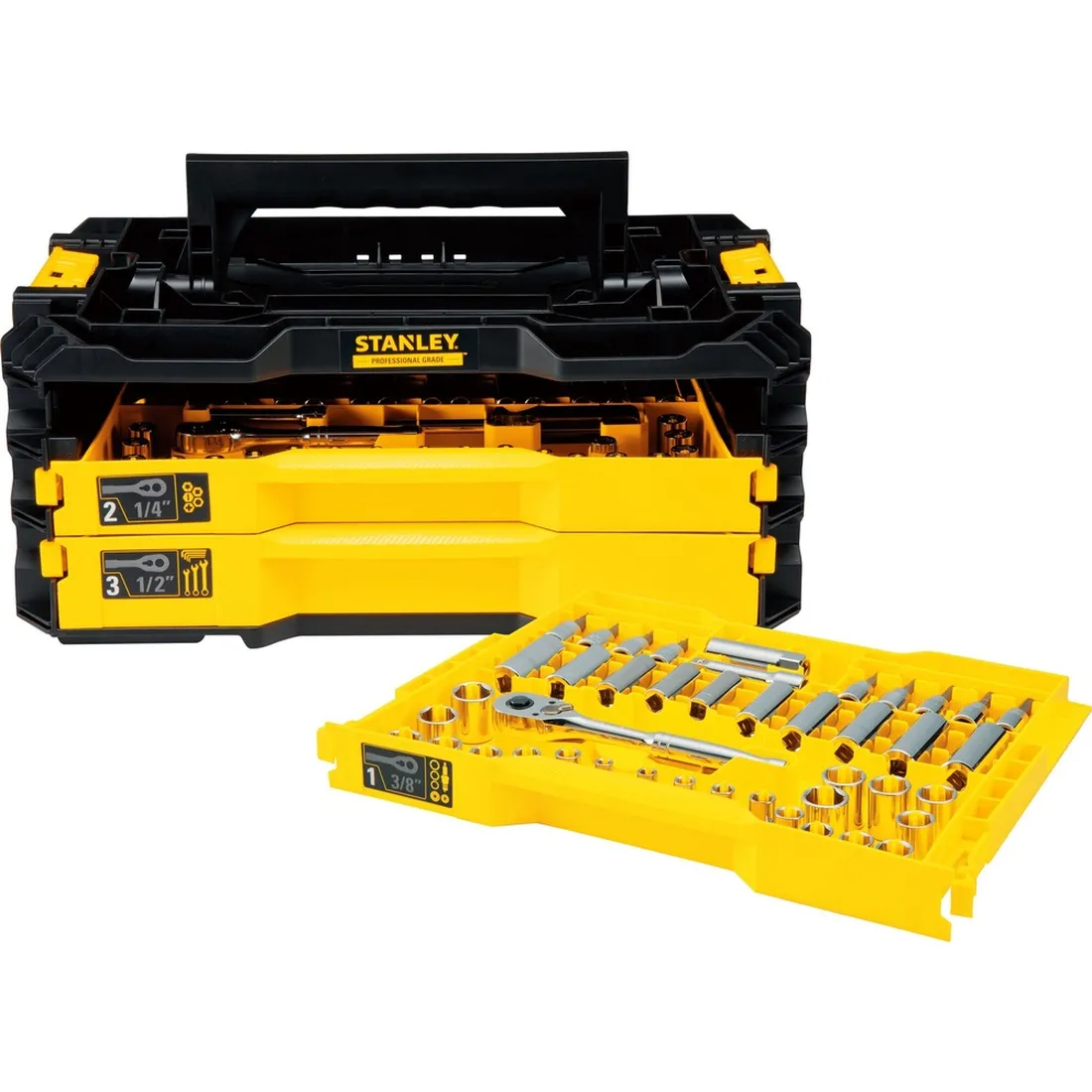 BAU COM 3 GAVETAS E 203 FERRAMENTAS STMT17993-LA STANLEY