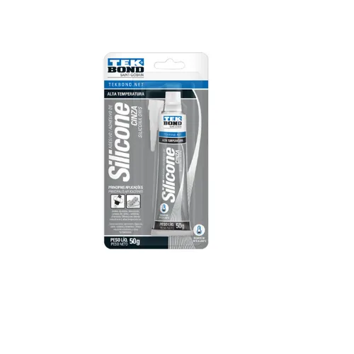 Silicone selante alta temperatura cinza 50g - Tek Bond