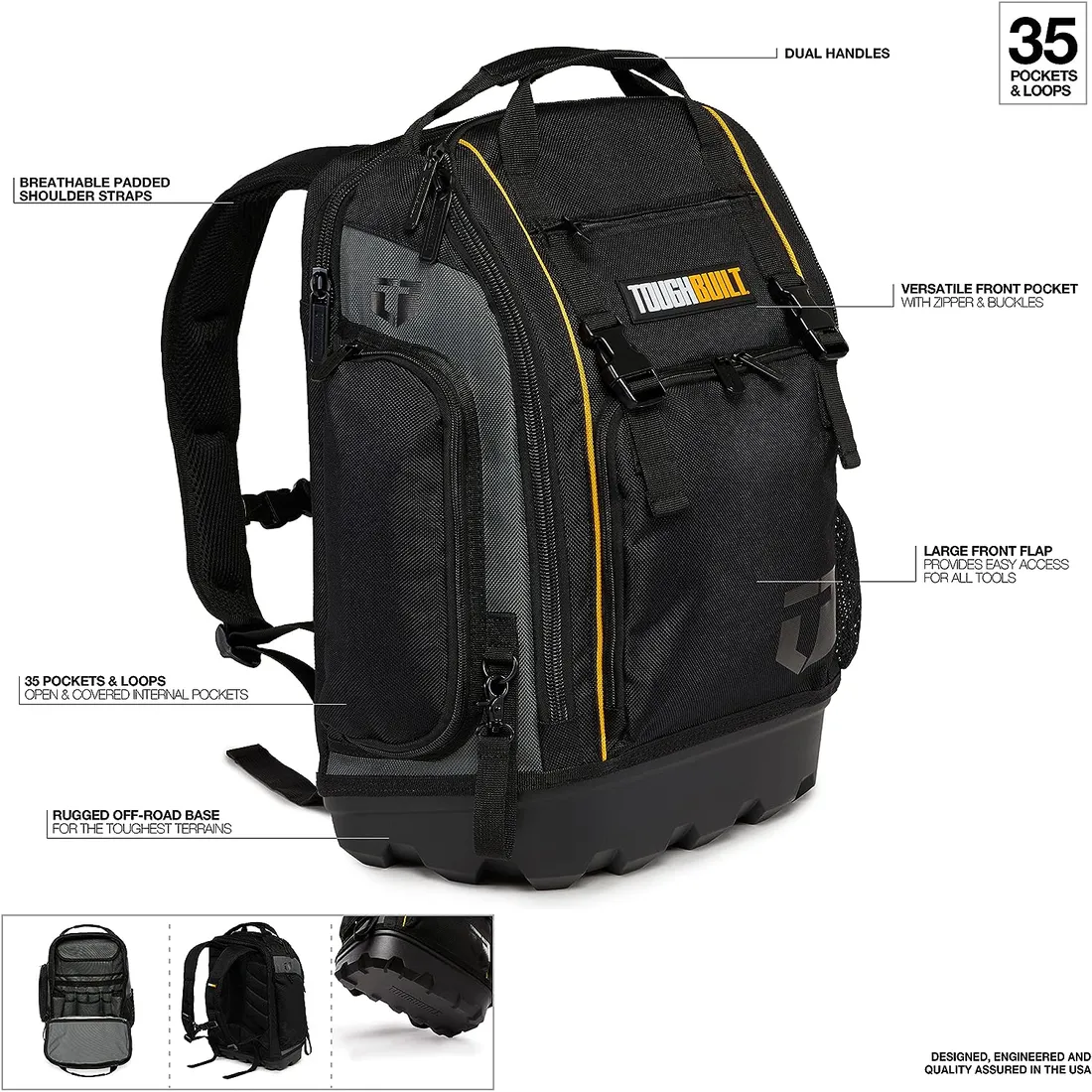 MOCHILA DE FERRAMENTAS PARA USO PROFISSIONAL TB-66C TOUGHBUILT