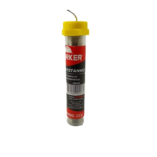 SOLDA ESTANHO TUBO 22G - WORKER