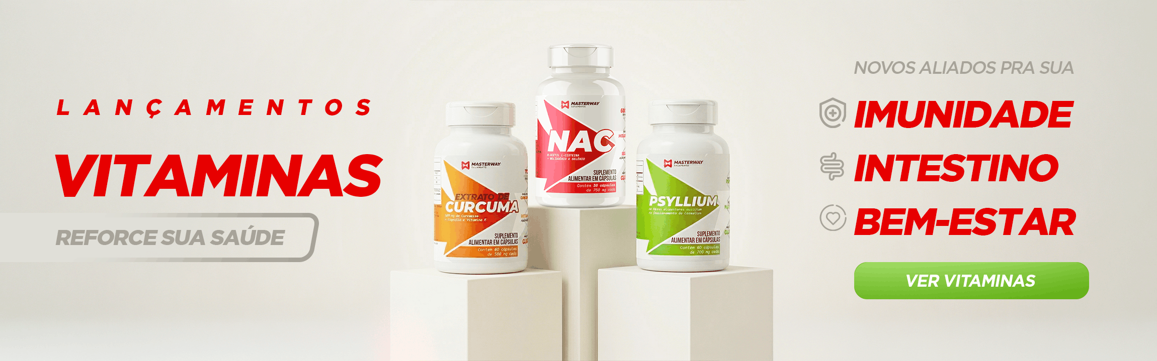 Banner Lançamentos Vitaminas - Abril