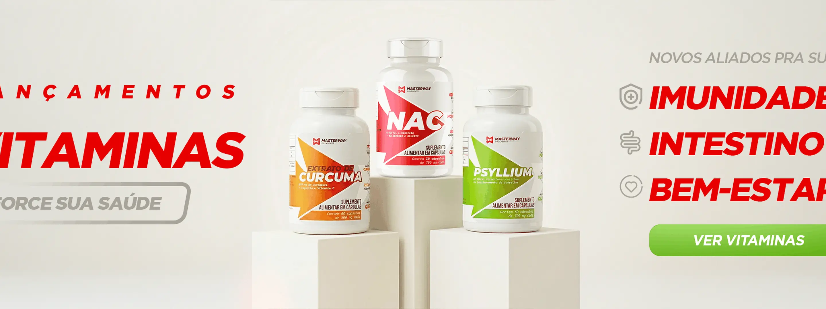 Banner Lançamentos Vitaminas - Abril