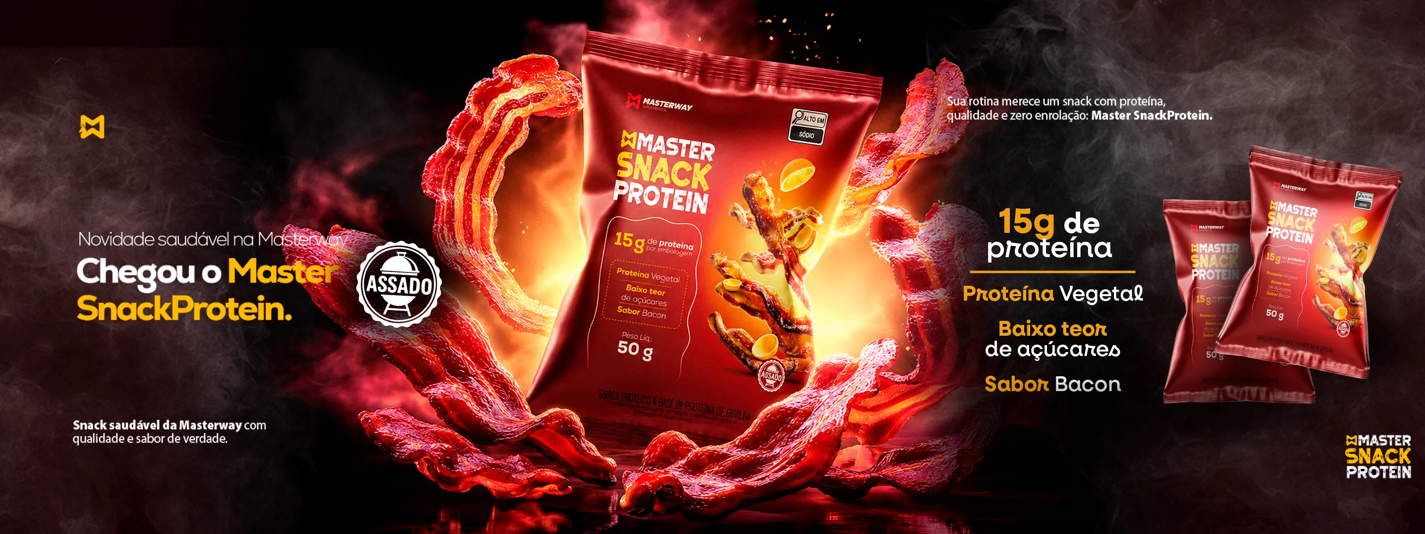 Banner Master Snack Protein 50g Bacon