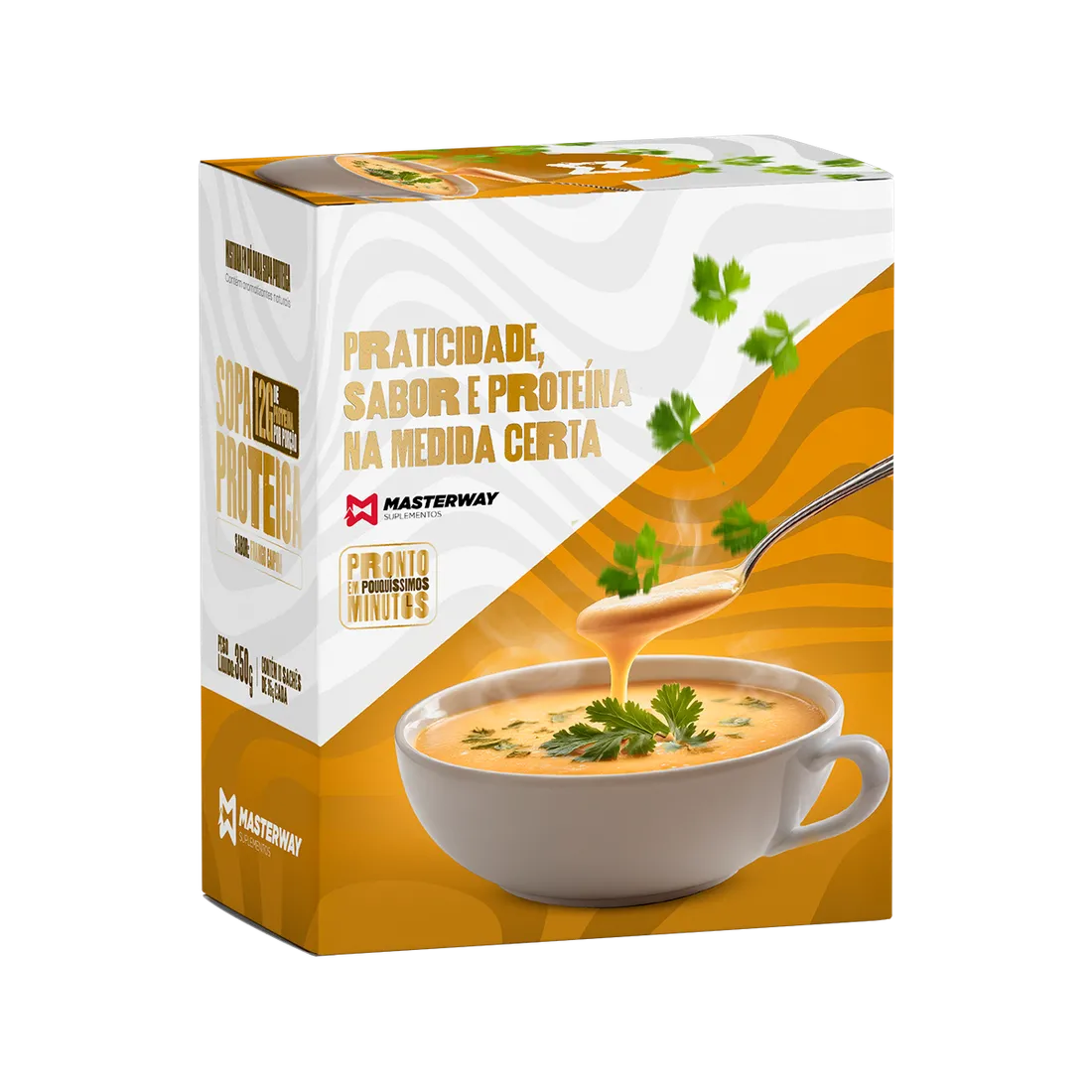 Sopa Proteica Frango Caipira: 12g Proteína | Masterway