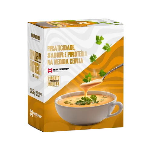 Sopa Proteica Masterway 35g - Frango Caipira  (Display 10 un)