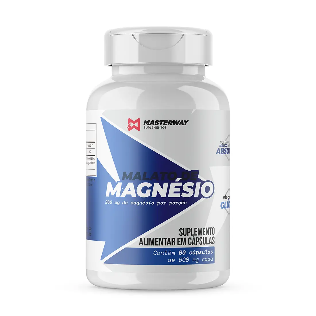 Malato de Magnésio 60 Cápsulas | Masterway Suplementos - imagem 1
