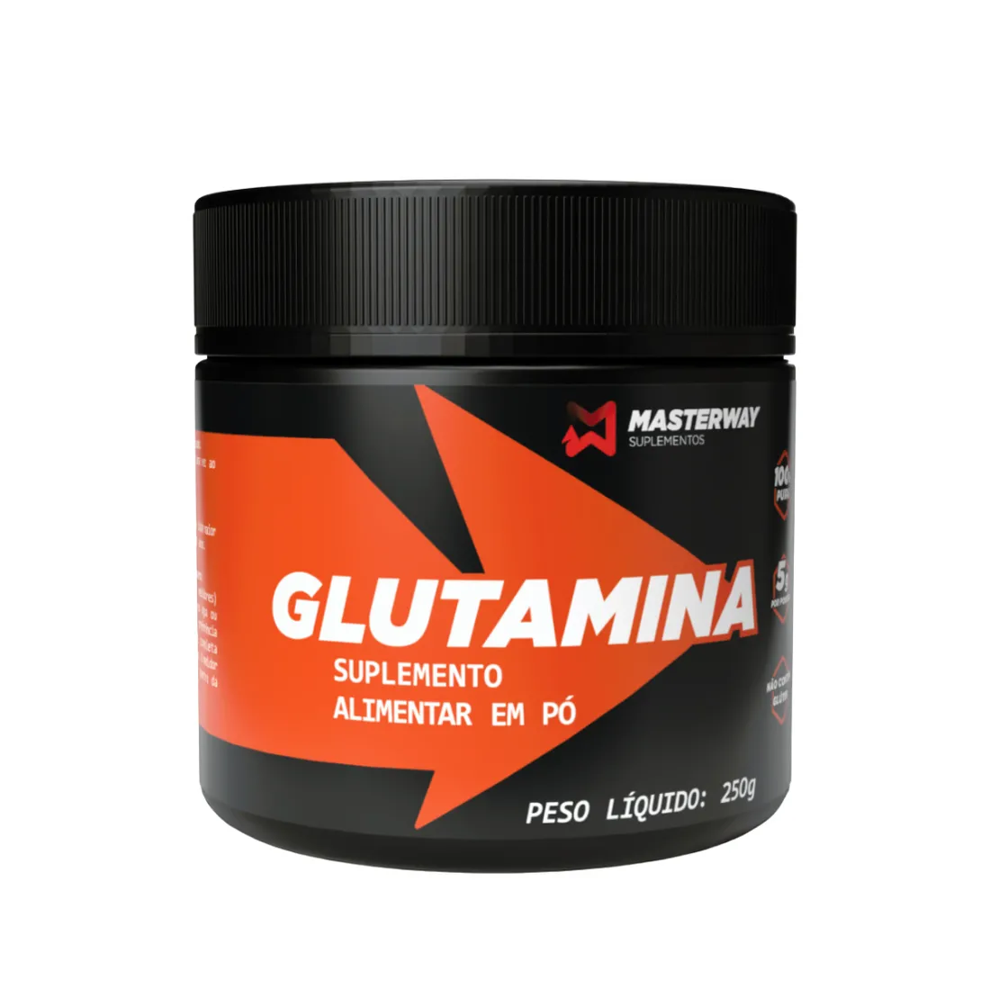 Glutamina 100% Pura 250g | Masterway Suplementos
