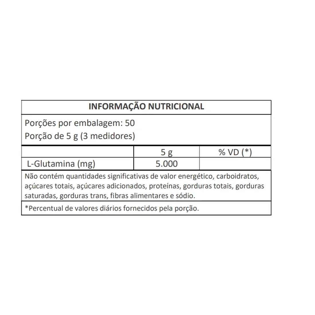 Glutamina 100% Pura 250g | Masterway Suplementos