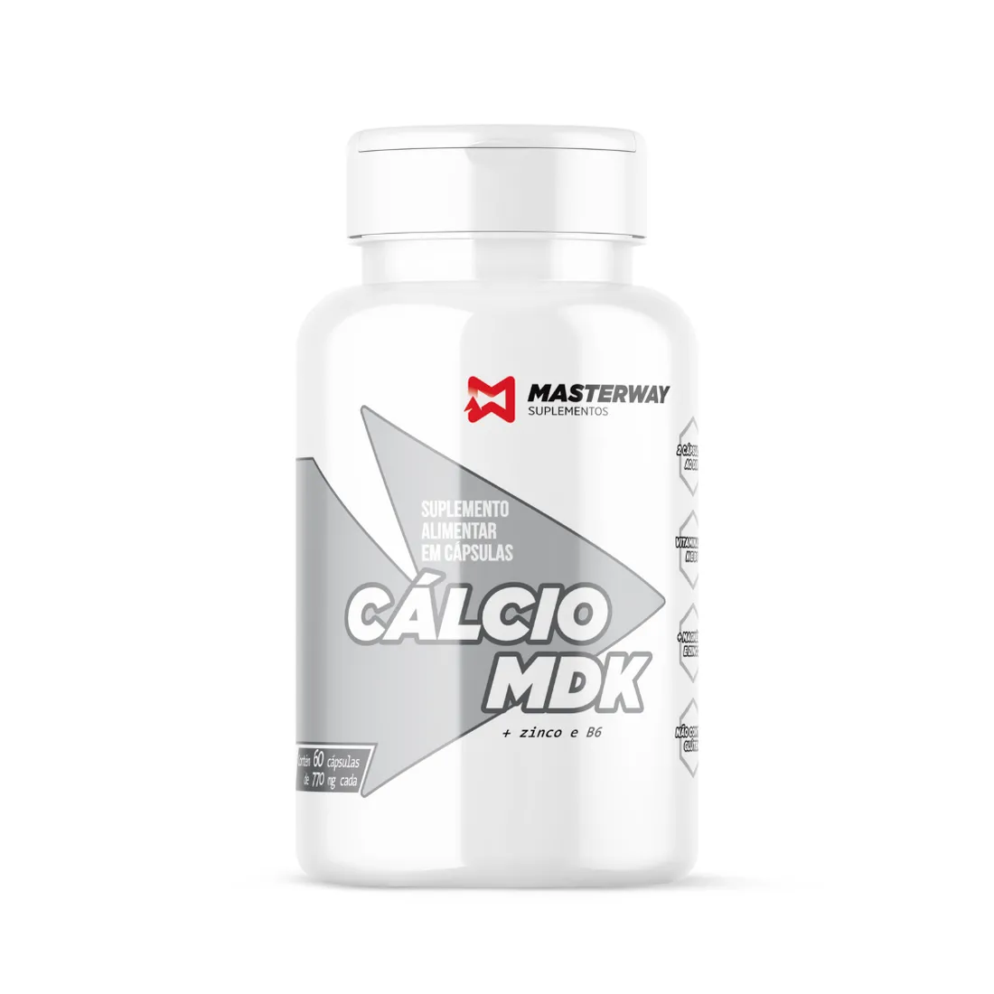 Cálcio MDK 60 Cápsulas | Masterway Suplementos