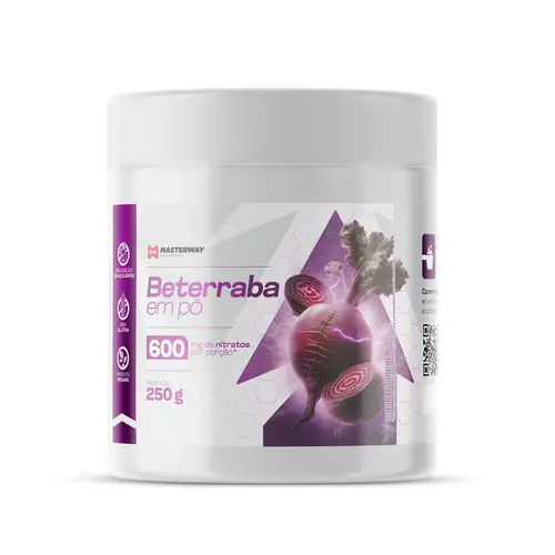 Nitrato de Beterraba 600NIT (250g) - Masterway Suplementos Nitrato de Beterraba 600NIT (250g) - Masterway Suplementos