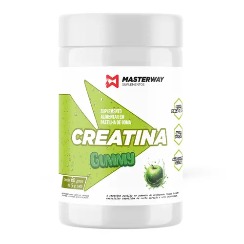 Creatina em Goma (60 gomas) - Masterway Suplementos Creatina em Goma (60 gomas) - Masterway Suplementos