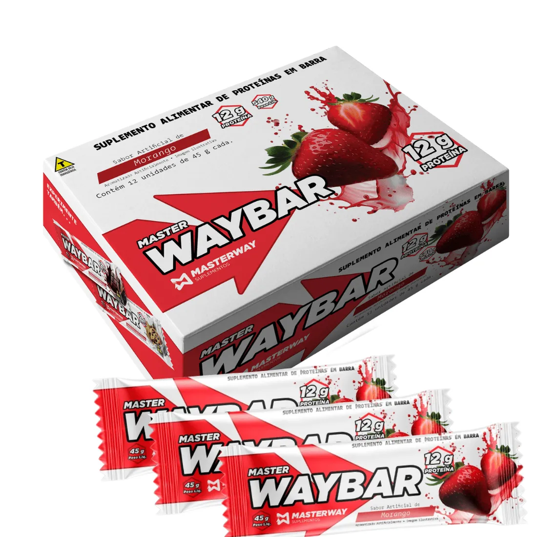 Barra de Proteína Display c/ 12 un. | Masterway