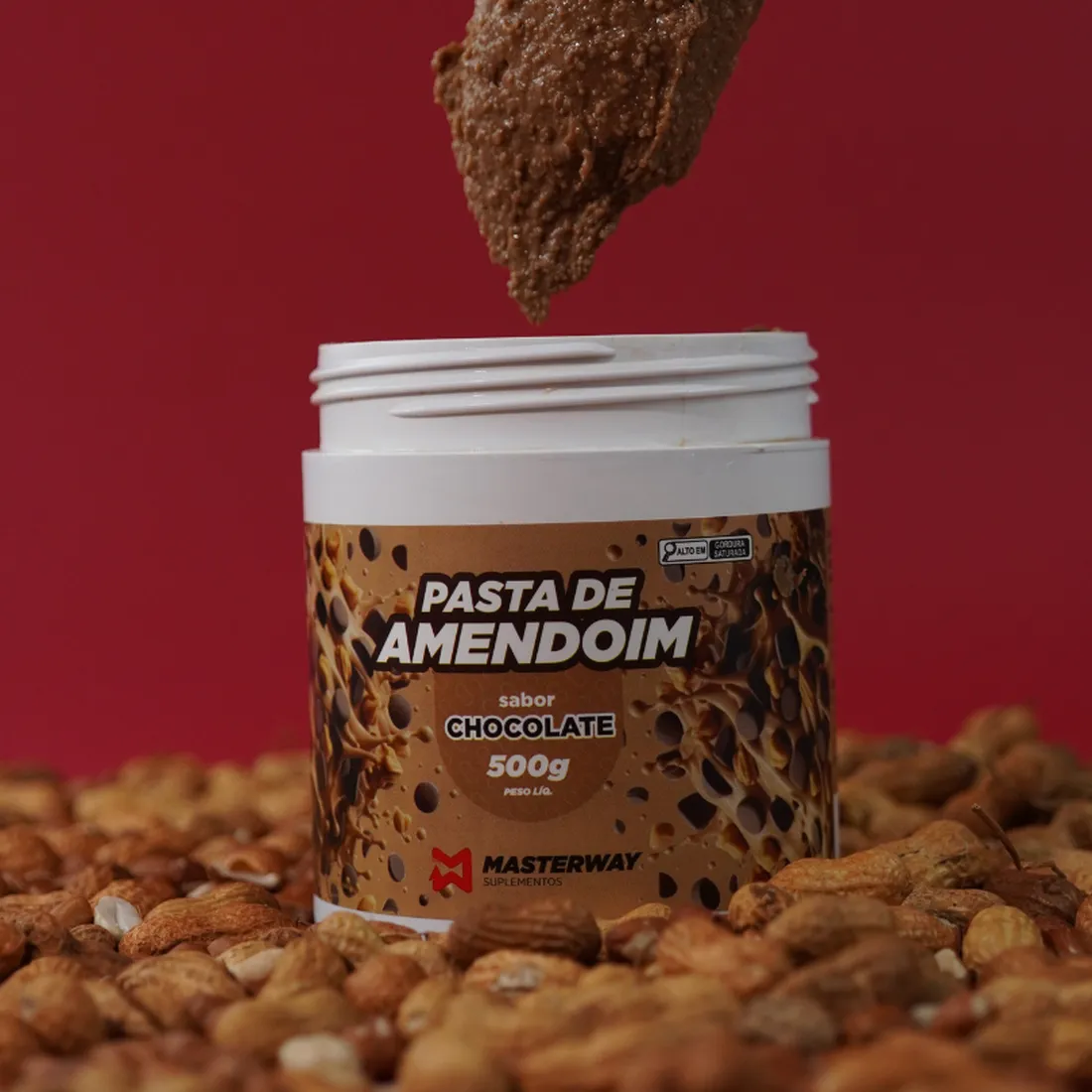 Pasta de Amendoim Gourmet 500g | Masterway Suplementos