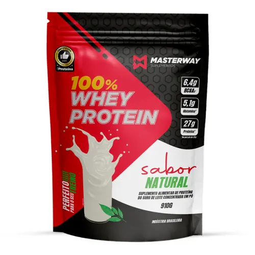Whey Protein Concentrado 910g - Masterway Suplementos Whey Protein Concentrado 910g - Masterway Suplementos