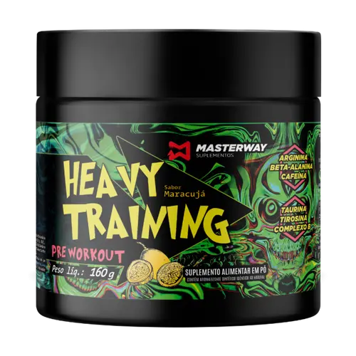Pré-treino Heavy Training 160g - Masterway Suplementos Pré-treino Heavy Training 160g - Masterway Suplementos